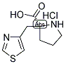 (S)-ALPHA-(4-THIAZOLYLMETHYL)-PROLINE-HCL 结构式