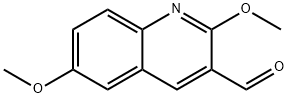 2,6-DIMETHOXY-QUINOLINE-3-CARBALDEHYDE 结构式