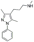 N-[3-(3,5-DIMETHYL-1-PHENYL-1H-PYRAZOL-4-YL)PROPYL]-N-METHYLAMINE 结构式