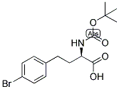 (R)-4-(4-BROMO-PHENYL)-2-TERT-BUTOXYCARBONYLAMINO-BUTYRIC ACID 结构式
