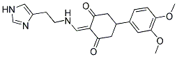 5-(3,4-DIMETHOXYPHENYL)-2-({[2-(1H-IMIDAZOL-4-YL)ETHYL]AMINO}METHYLENE)CYCLOHEXANE-1,3-DIONE 结构式