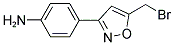 4-(5-BROMOMETHYL-ISOXAZOL-3-YL)-PHENYLAMINE 结构式