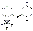(S)-2-(2-TRIFLUOROMETHYL-BENZYL)-PIPERAZINE 结构式
