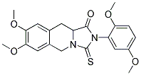 2-(2,5-Dimethoxyphenyl)-7,8-dimethoxy-3-thioxo-2,3,10,10a-tetrahydroimidazo[1,5-b]isoquinolin-1(5H)-one 结构式