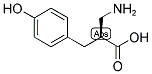(S)-2-Aminomethyl-3-(4-hydroxy-phenyl)-propionic acid 结构式