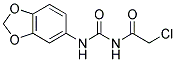 N-[(1,3-BENZODIOXOL-5-YLAMINO)CARBONYL]-2-CHLOROACETAMIDE 结构式