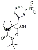 BOC-(S)-ALPHA-(3-NITROBENZYL)-PROLINE 结构式