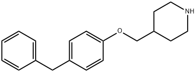 4-((4-苄基苯氧基)甲基)哌啶 结构式