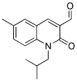 1-Isobutyl-6-methyl-2-oxo-1,2-dihydroquinoline-3-carbaldehyde