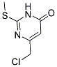 6-(CHLOROMETHYL)-2-(METHYLTHIO)PYRIMIDIN-4(3H)-ONE 结构式