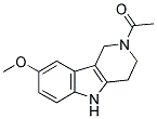 2-Acetyl-8-methoxy-2,3,4,5-tetrahydro-1H-pyrido[4,3-b]indole 结构式