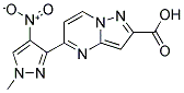 5-(1-METHYL-4-NITRO-1 H-PYRAZOL-3-YL)-PYRAZOLO[1,5-A ]PYRIMIDINE-2-CARBOXYLIC ACID 结构式
