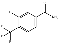 3-氟-4-三氟甲基硫代苯甲酰胺 结构式