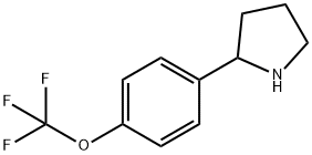 2-[4-(三氟甲氧基)苯基]吡咯烷 结构式