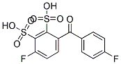 2,3-DISULFO-4,4'-DIFLUOROBENZOPHENONE 结构式
