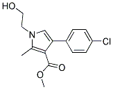 4-(4-CHLORO-PHENYL)-1-(2-HYDROXY-ETHYL)-2-METHYL-1H-PYRROLE-3-CARBOXYLIC ACID METHYL ESTER 结构式