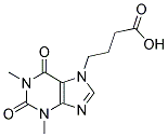 4-(1,3-DIMETHYL-2,6-DIOXO-1,2,3,6-TETRAHYDRO-7H-PURIN-7-YL)BUTANOIC ACID 结构式