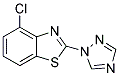 4-CHLORO-2-(1H-1,2,4-TRIAZOL-1-YL)BENZO[D]THIAZOLE 结构式