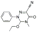 3-Ethoxy-4-methyl-5-oxo-2-phenyl-2,3,4,5-tetrahydro-1,2,4-triazine-6-carbonitrile 结构式