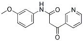 N-(3-METHOXYPHENYL)-3-OXO-3-PYRIDIN-3-YLPROPANAMIDE 结构式