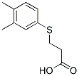 3-[(3,4-DIMETHYLPHENYL)THIO]PROPANOIC ACID 结构式