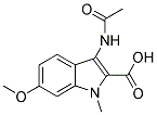 3-ACETYLAMINO-6-METHOXY-1-METHYL-1H-INDOLE-2-CARBOXYLIC ACID 结构式