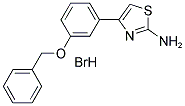 4-[3-(BENZYLOXY)PHENYL]-1,3-THIAZOL-2-AMINE HYDROBROMIDE 结构式