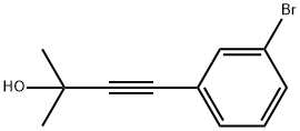 4-(3-Bromophenyl)-2-methyl-3-butyn-2-ol 结构式