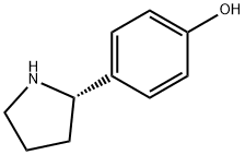 (S)-4-(吡咯烷-2-基)苯酚 结构式