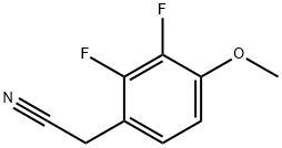 2-(2,3-二氟-4-甲氧基苯基)乙腈 结构式