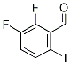 2,3-DIFLUORO-6-IODO-BENZEALDEHYDE 结构式