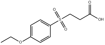 3-(4-ETHOXY-BENZENESULFONYL)-PROPIONIC ACID 结构式