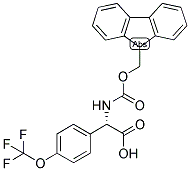 (S)-[(9H-FLUOREN-9-YLMETHOXYCARBONYLAMINO)]-(4-TRIFLUOROMETHOXY-PHENYL)-ACETIC ACID 结构式
