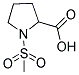 1-(METHYLSULFONYL)PYRROLIDINE-2-CARBOXYLIC ACID 结构式