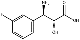 (2R,3R)-3-AMINO-3-(3-FLUORO-PHENYL)-2-HYDROXY-PROPIONIC ACID 结构式