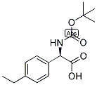 (R)-TERT-BUTOXYCARBONYLAMINO-(4-ETHYL-PHENYL)-ACETIC ACID 结构式
