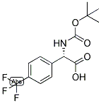 (S)-TERT-BUTOXYCARBONYLAMINO-(4-TRIFLUOROMETHYL-PHENYL)-ACETIC ACID 结构式