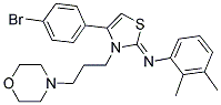 (Z)-N-(4-(4-BROMOPHENYL)-3-(3-MORPHOLINOPROPYL)THIAZOL-2(3H)-YLIDENE)-2,3-DIMETHYLBENZENAMINE 结构式