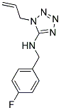 1-ALLYL-N-(4-FLUOROBENZYL)-1H-TETRAZOL-5-AMINE 结构式