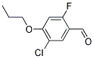 5-CHLORO-2-FLUORO-4-PROPOXYBENZALDEHYDE 结构式