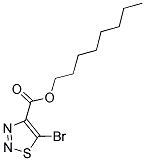 OCTYL 5-BROMO-1,2,3-THIADIAZOLE-4-CARBOXYLATE 结构式