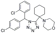 4-(1-(1-((2-CHLOROPHENYL)(4-CHLOROPHENYL)METHYL)-1H-TETRAZOL-5-YL)CYCLOHEXYL)MORPHOLINE 结构式