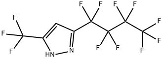 3-PERFLUOROBUTYL-5-TRIFLUOROMETHYLPYRAZOLE 结构式