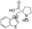 (R)-ALPHA-(3-BENZOTHIOPHENYLMETHYL)-PROLINE-HCL 结构式