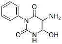 5-AMINO-6-HYDROXY-3-PHENYL-1H-PYRIMIDINE-2,4-DIONE 结构式