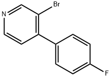 3-BROMO-4-(4'-FLUOROPHENYL)PYRIDINE 结构式