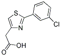 [2-(3-CHLOROPHENYL)-1,3-THIAZOL-4-YL]ACETIC ACID 结构式