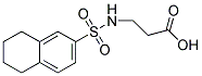 3-[(5,6,7,8-TETRAHYDRONAPHTHALEN-2-YLSULFONYL)AMINO]PROPANOIC ACID 结构式