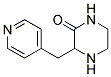 3-PYRIDIN-4-YLMETHYL-PIPERAZIN-2-ONE 结构式