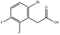 6-BROMO-2,3-DIFLUOROBENZENE ACETIC ACID 结构式